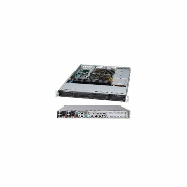 SUPERMICRO 1U chassis 4x 3,5" HS SAS/SATA, 2x700W (80PLUS...