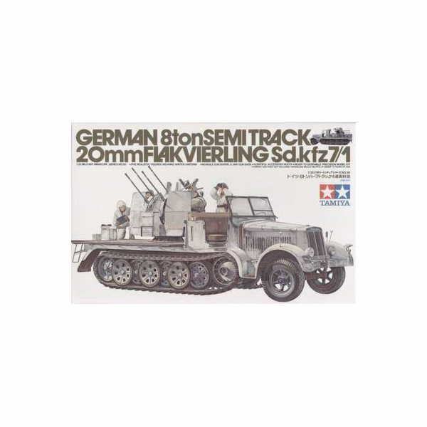 Tamiya 35050 1:35 HalfTrack w/20mm Flavierling Sd.Kfz.7/1
