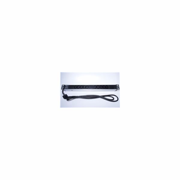 PremiumCord panel do 19" 1U, 10xC13, 2m