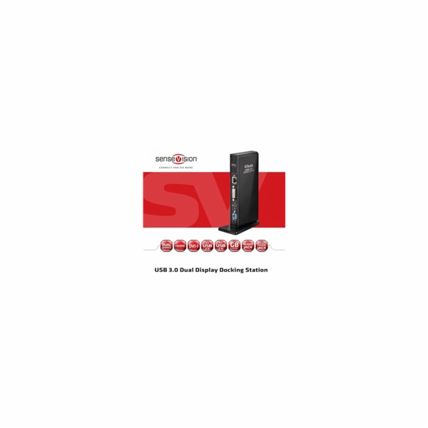 Club3D Dokovací stanice USB 3.0 Type A Dual Display