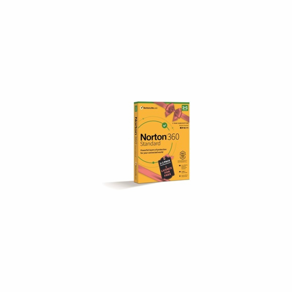 NORTON 360 STANDARD 10GB + VPN, 1+1 uživatel pro 1 zaříze...
