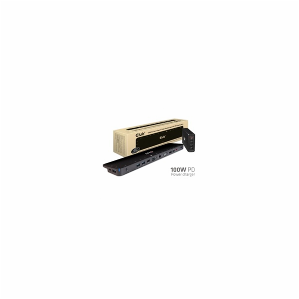 Club3D dokovací stanice USB-C 3.2 s napájecím adaptérem T...