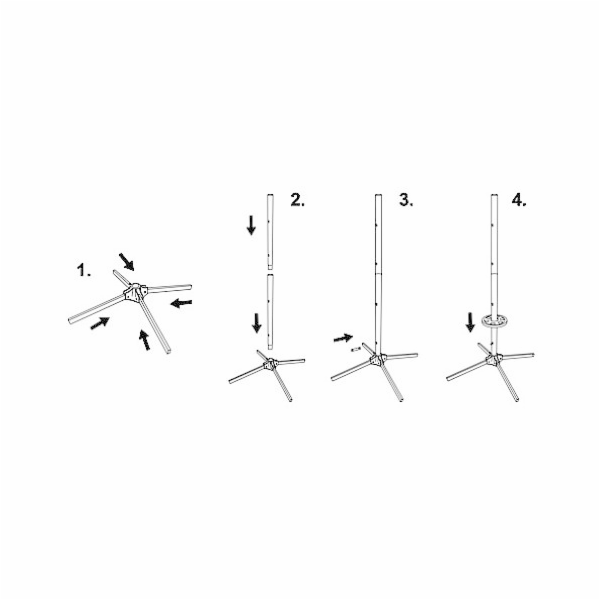 Stojan Compass na pneumatiky, max. 225mm 