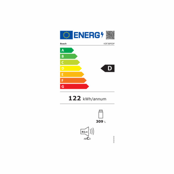 Řada Bosch KSF36PIDP | 8, celoprostorová lednice
