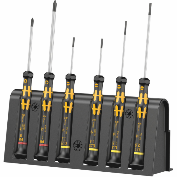 Wera 1578 A/6 ESD set sroubováku pro elektroniku + Rack