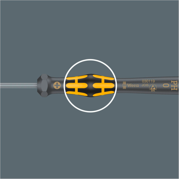 Wera 1550/6 ESD sada sroubováku pro elektroniku + Rack