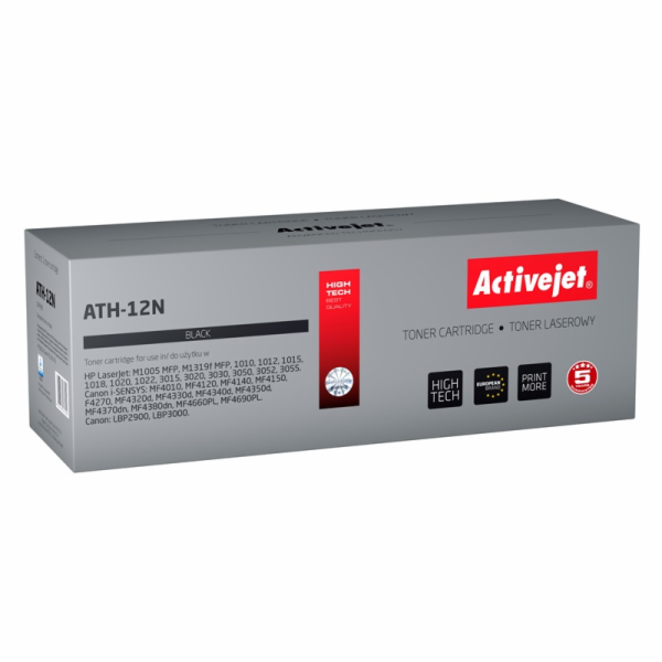 Activejet ATH-12N černý toner pro HP Q2612A / Canon CRG-703