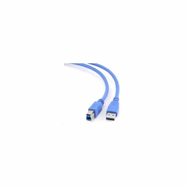 GEMBIRD Kabel USB 3.0 A-B propojovací 3m (modrý)