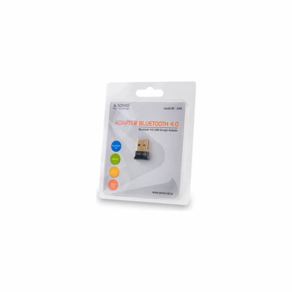 Savio BT-040 Síťový adaptér - Bluetooth 4.0