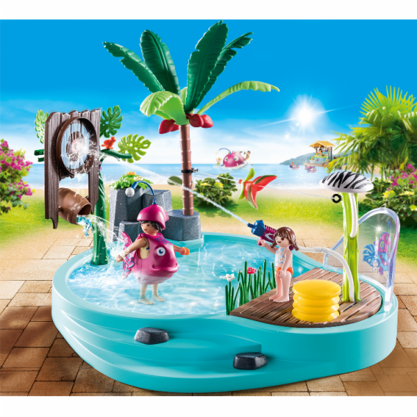 PLAYMOBIL 70610 Family Fun zábavný bazén s rozprašovačem ...