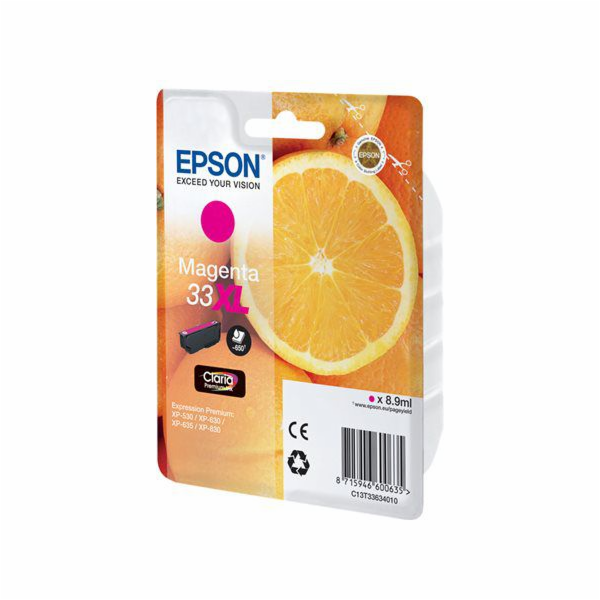 Epson Ink Singlepack 33XL Claria Premium (C13T33634012)