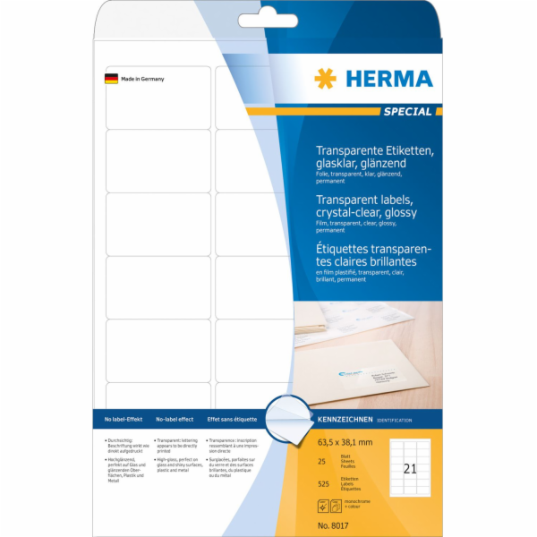 Herma Samolepící etikety 525 kusů (8017)
