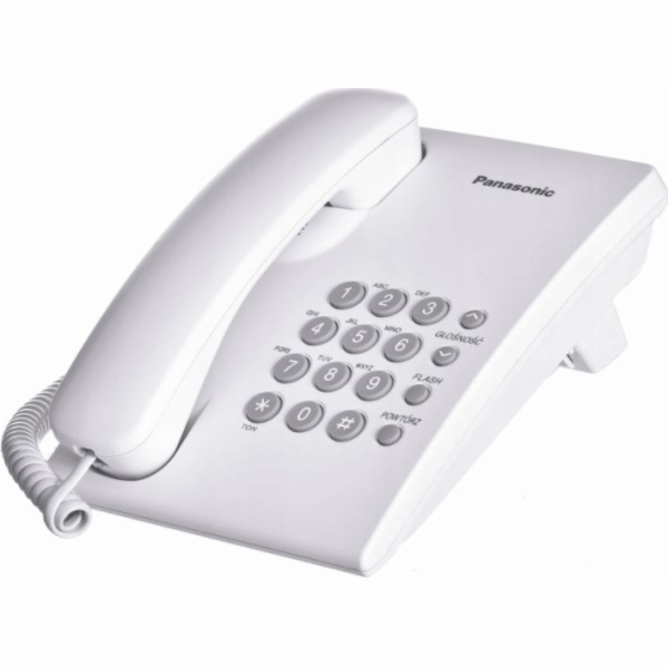 Panasonic KX-TS500PDW telefon Analogový telefon Bílá