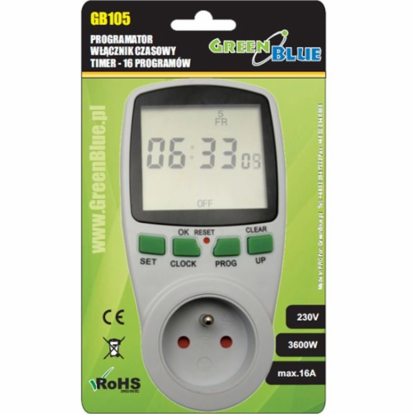 Digitální časovač GreenBlue GB105