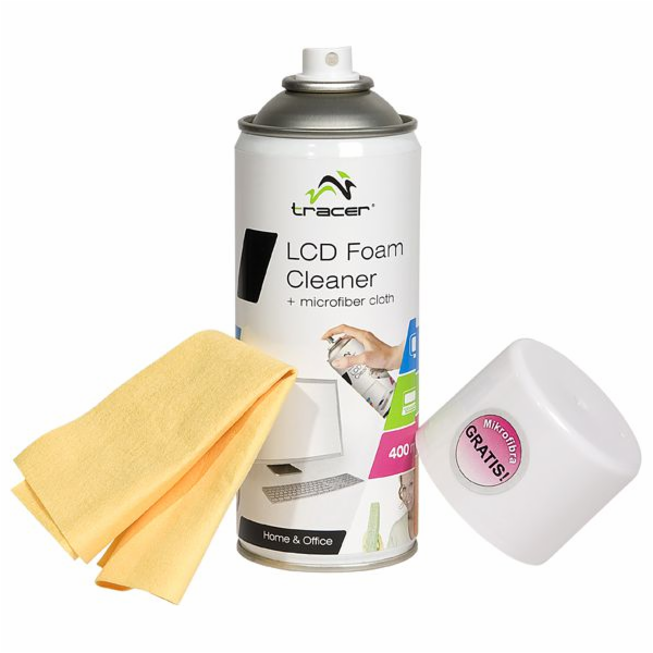 Tracer 400ml pěna + hadřík pro LCD / TFT obrazovky (TRASR...