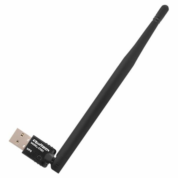 Qoltec 57001 Bezdrátový USB Wi-Fi adaptér Qoltec s anténou