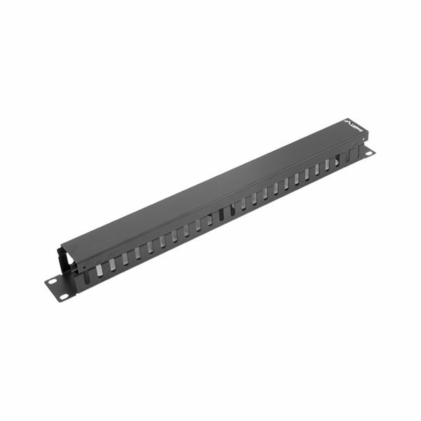 Organizér kabelů pro 19palcové skříně 1U Typ A černý AK-1...