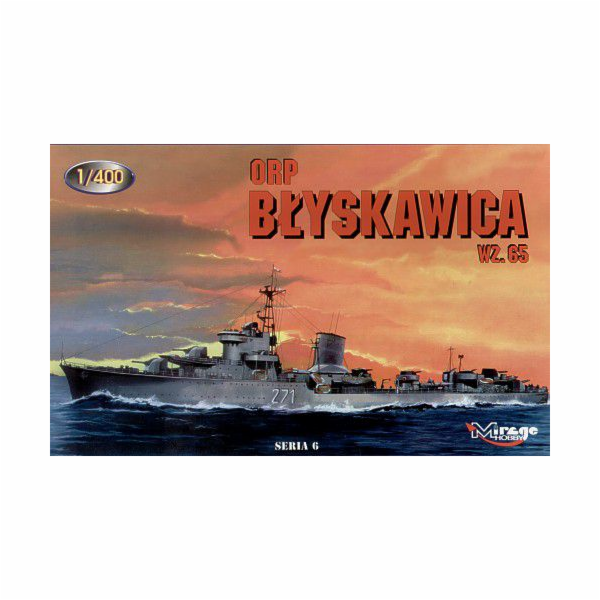 Plastikový model ORP Błyskawica WZ. 65