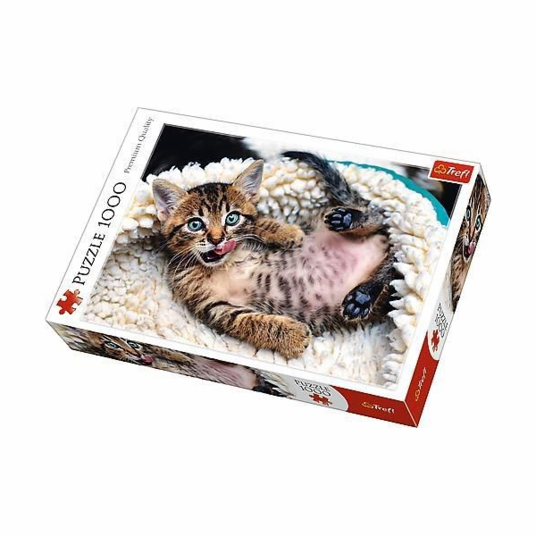 Trefl Puzzle veselá kočička 1000el. (226185)