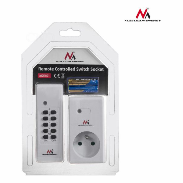 MacLean MCE151 Socket řízený dálkovým ovládáním 