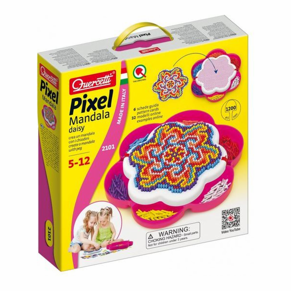 Quercetti Mosaic Pixel Mandala Daisy 1200ks. (040-2101)