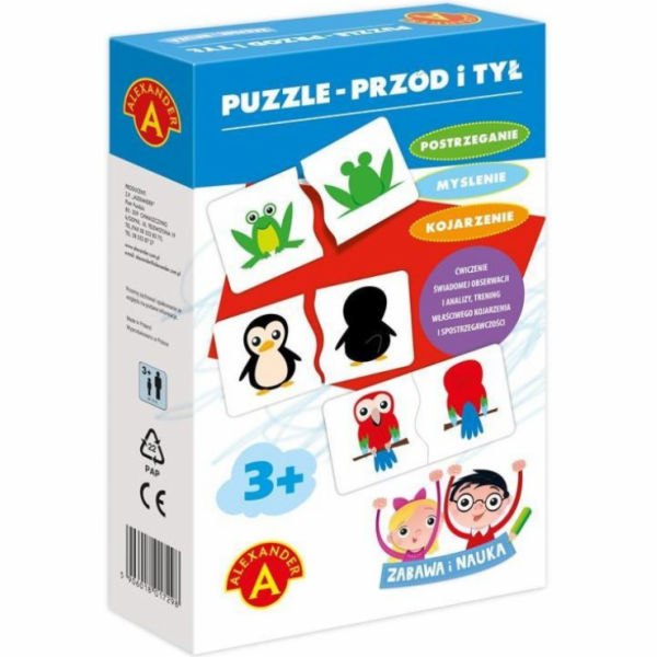 Alexander Puzzle vpředu a vzadu - Zábava a věda (1842)