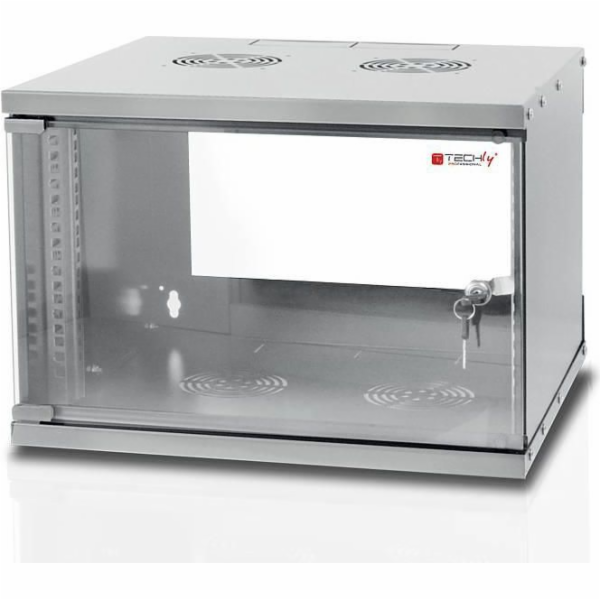 Techly I-CASE EL-1006G32 rack 6U Nástěnný regál Šedá