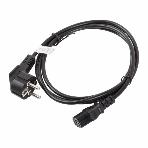 Lanberg CEE 7/7 napájecí kabel – IEC 320 C13, 1,8 m, čern...