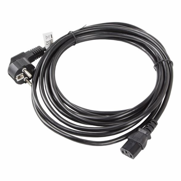 Lanberg CEE 7/7 - IEC 320 C13 napájecí kabel, 5m, černý (...