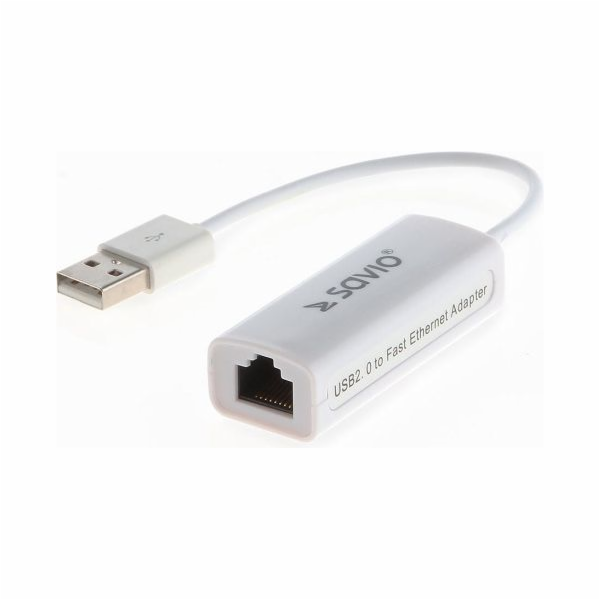 USB LAN 2.0 adaptér - Fast Ethernet (RJ45) SAVIO CL-24, b...