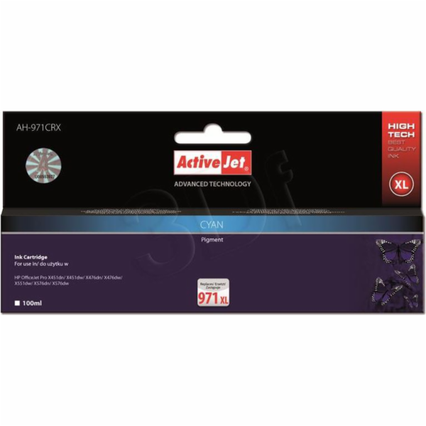 Activejet AH-971CRX Inkoust (náhrada za HP 971XL CN626AE;...