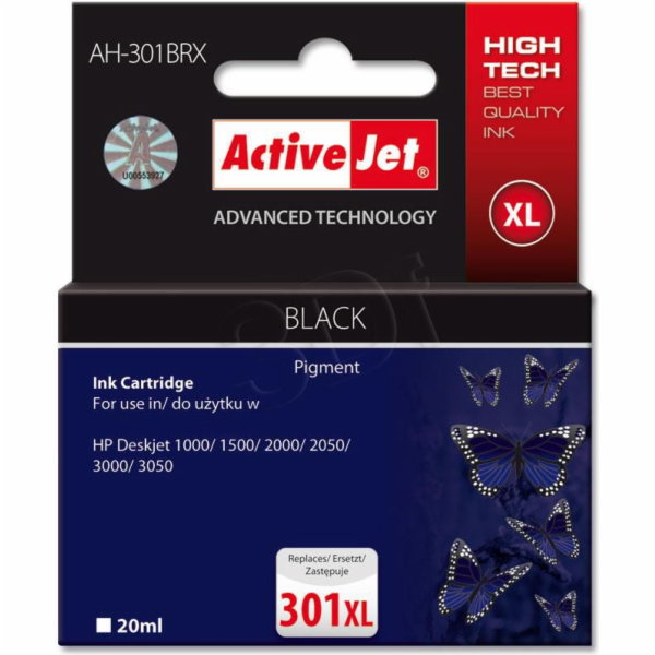 Activejet AH-301BRX Inkoust (náhrada za HP 301XL CH563EE;...