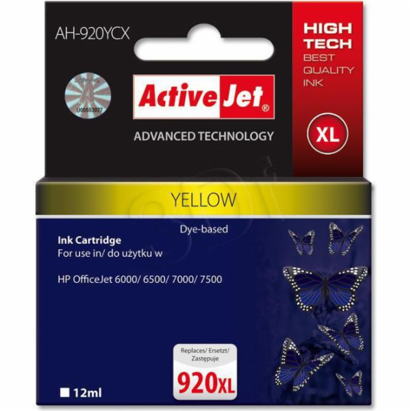 Activejet AH-920YCX HP Printer Ink  Compatible for HP 920...