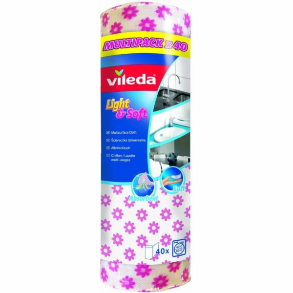 Vileda 159516 Light & Soft Role, 40 ks