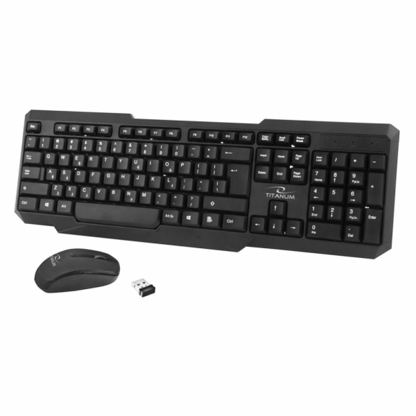 Esperanza Titanum Memphis TK108 klavesnice + USB myš Black