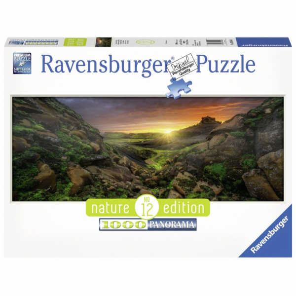 Ravensburger Sun over Iceland, Panorama 1000 Pieces Puzzle