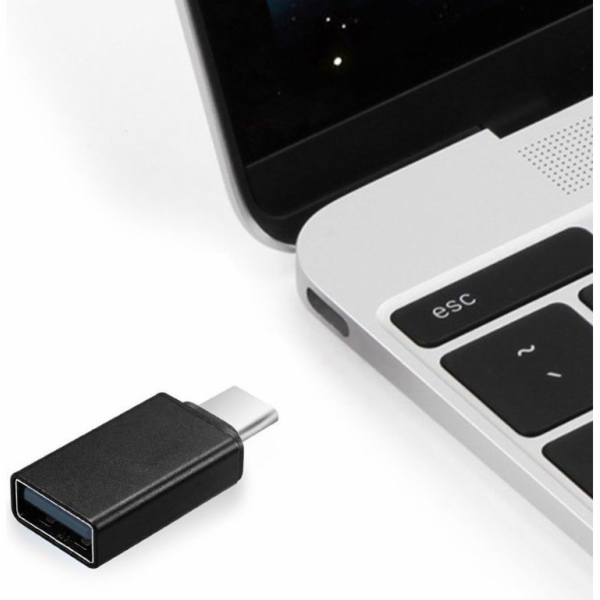 Adaptér USB Gembird USB-C - USB Czarny (A-USB2-CMAF-01)