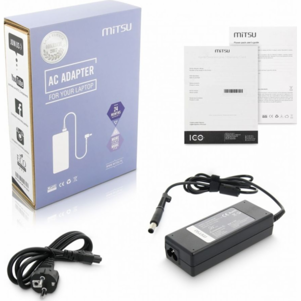 Počet napájení notebooku Mitsu HP Compaq 19V 4.74A ZM/HP1...