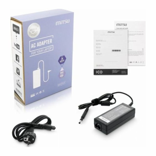 Nabíječka / síťový adaptér Mitsu 19,5 V 3,33 A (4,8x1,7) ...