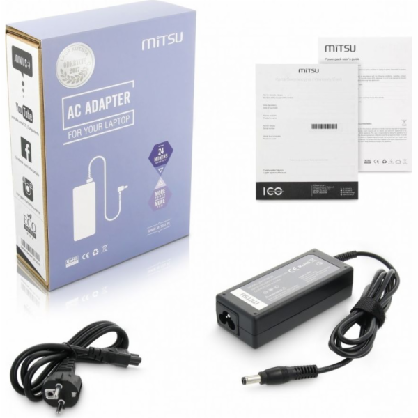 Adaptér na notebook Mitsu FUJITSU MAXDATA zdroj 20V 3,25A...