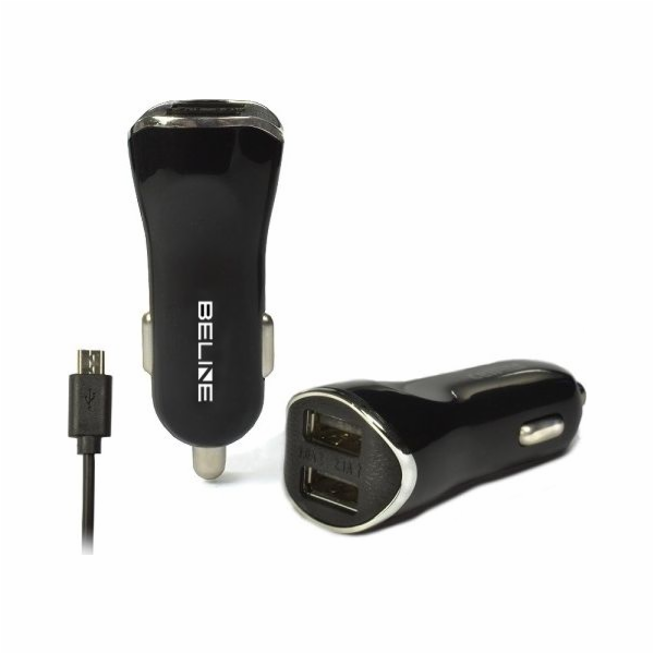 Nabíječka Beline Nabíječka do auta 2xUSB + microUSB 2.1A ...