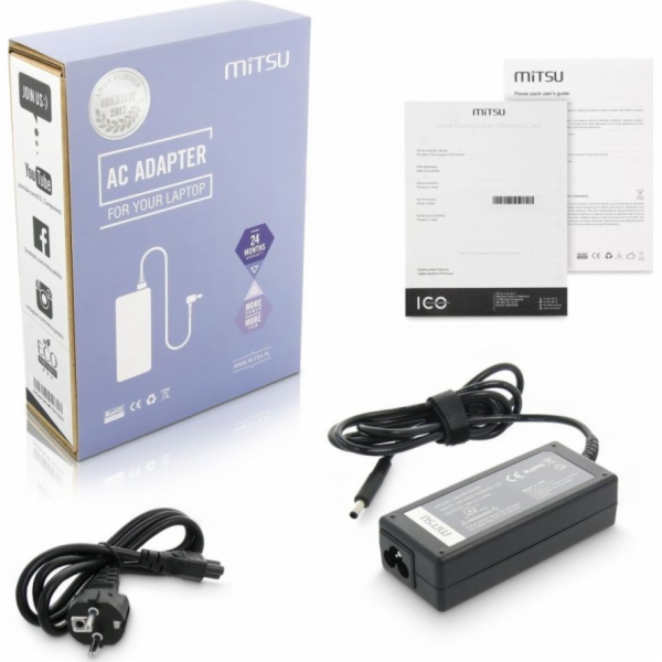 mitsu 19v 3.42a (4.5x3.0 pin) nabíječka / napájecí zdroj ...