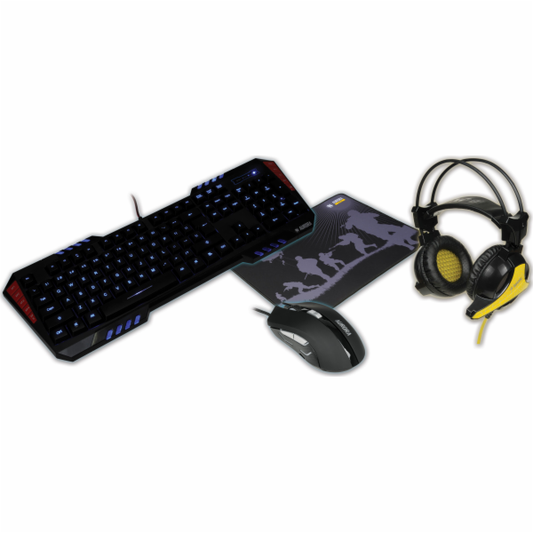 iBOX Aurora Gaming SET-1 + sluchátka + podložka (IZGSET1)