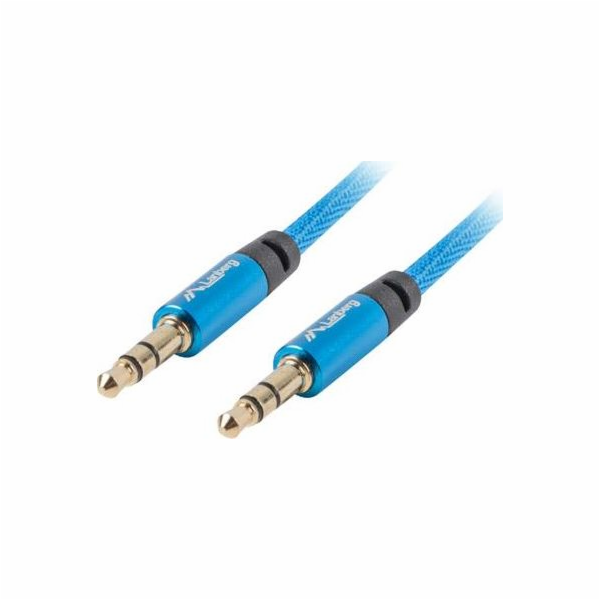 Lanberg Jack 3,5mm - Jack 3,5mm 1m kabel modrý (CA-MJMJ-1...