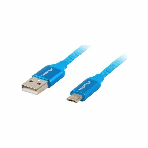 Lanberg CA-USBM-20CU-0018-BL USB MICRO M na USB-A M 2.0, ...