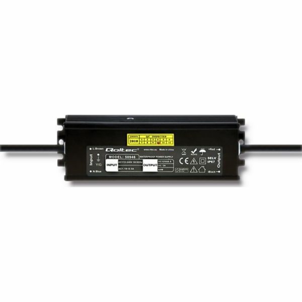 QOLTEC 50946 Qoltec zdroj napájení LED IP67 60W 12V 5A