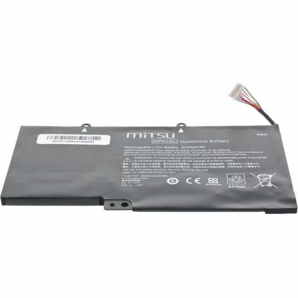 Baterie Mitsu Baterie pro HP Pavilion X360, 13-B, 15-U (3...