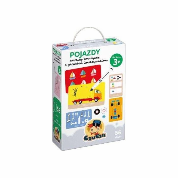 Bright Junior Media Kreativní hry s gumovacím perem Vehicles