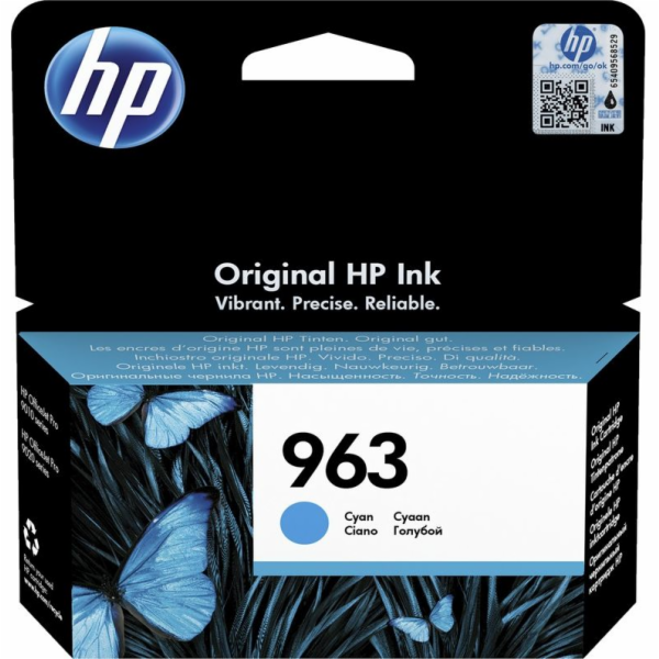 HP 963 Cyan Original Ink Cartridge (700 pages)