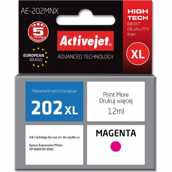 Activejet AE-202MNX ink (replacement for Epson 202XL H340...